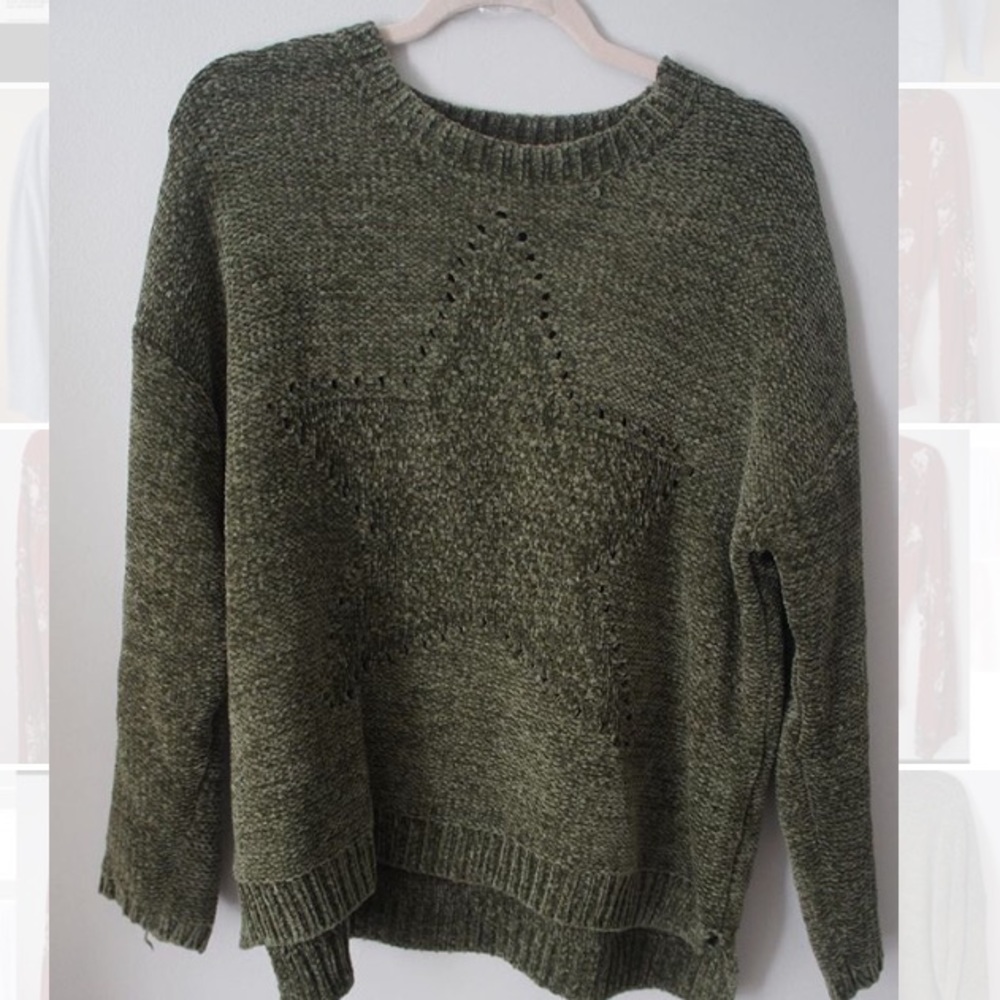 Green Star sweater